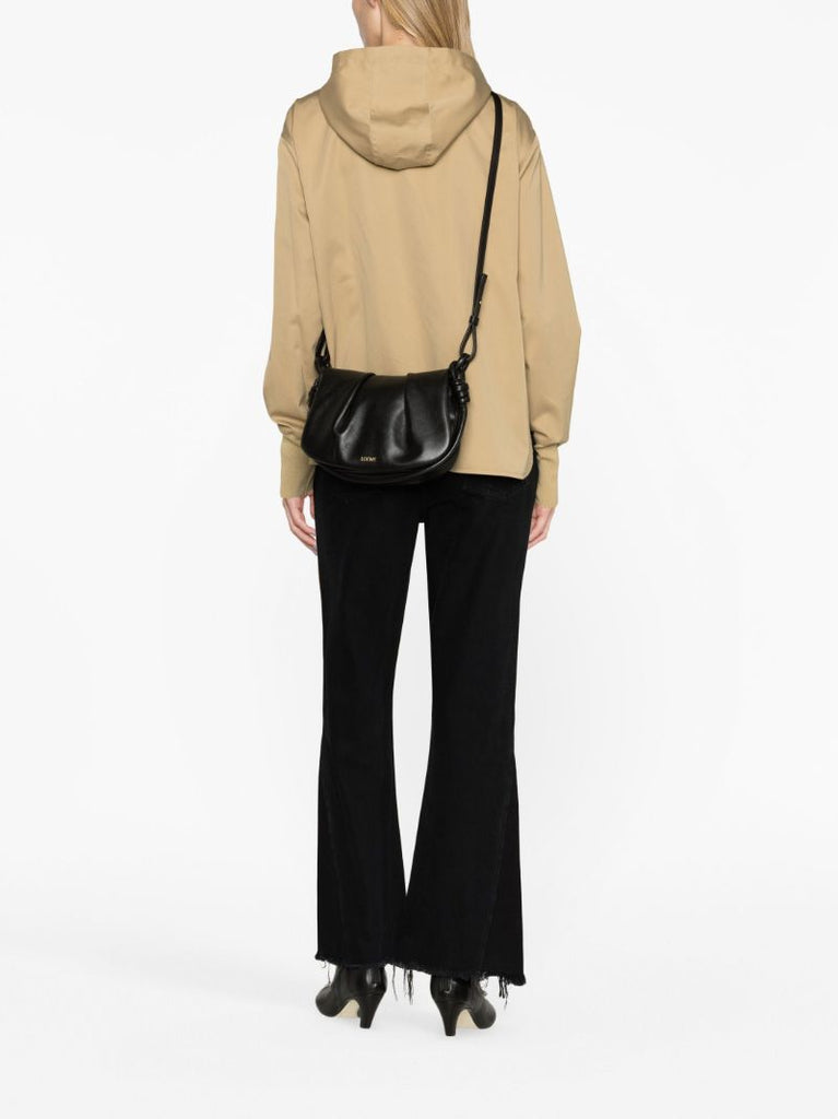 Black Paseo Leather Shoulder Bag