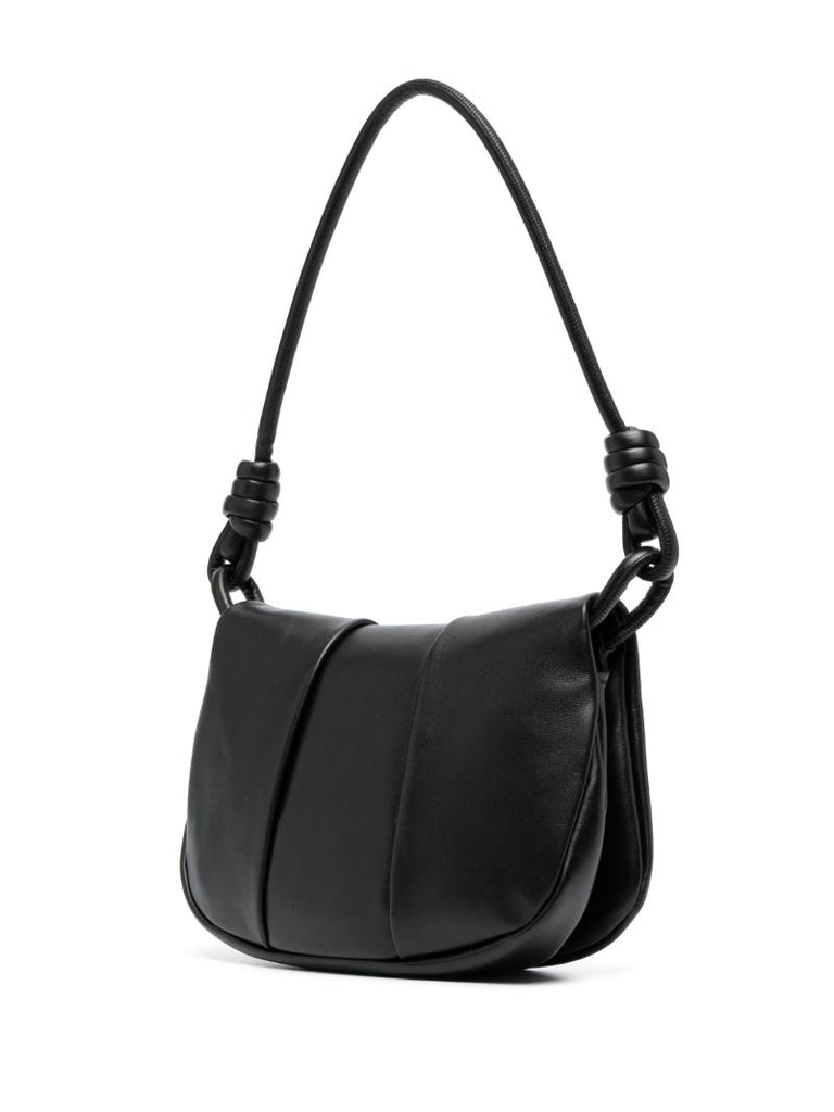 Black Paseo Leather Shoulder Bag