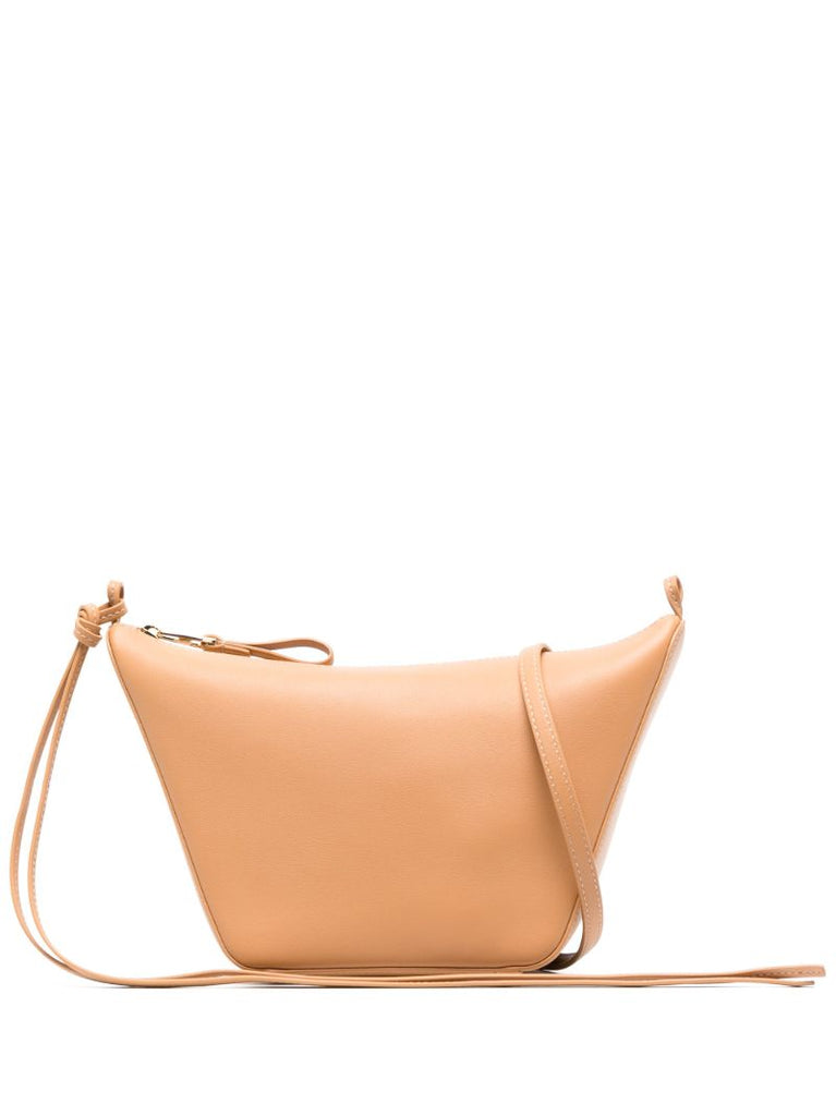 Brown Hammock Hobo Mini Leather Shoulder Bag