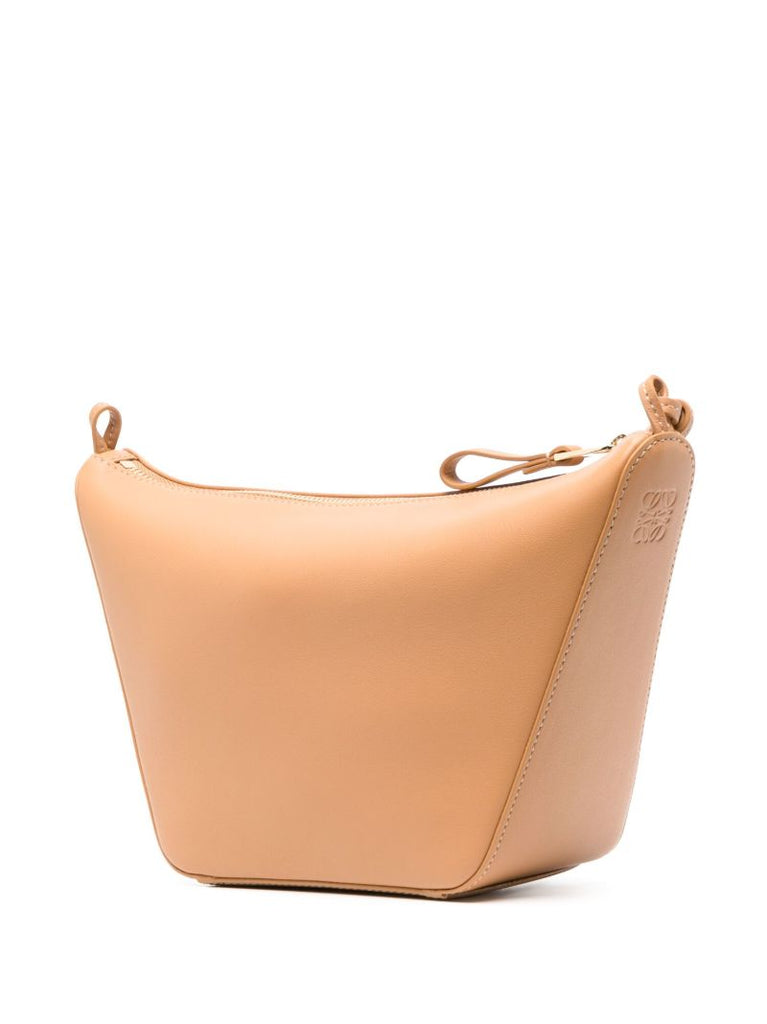 Brown Hammock Hobo Mini Leather Shoulder Bag