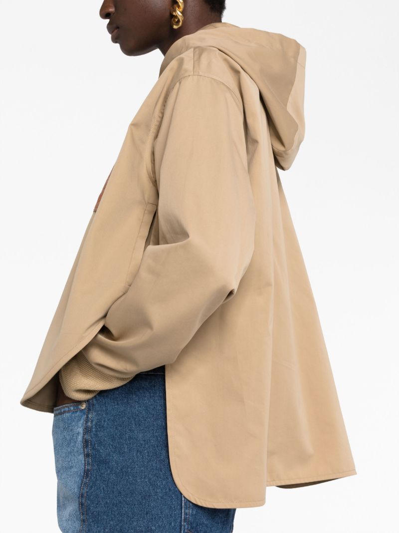 Neutral Anagram Hooded Jacket