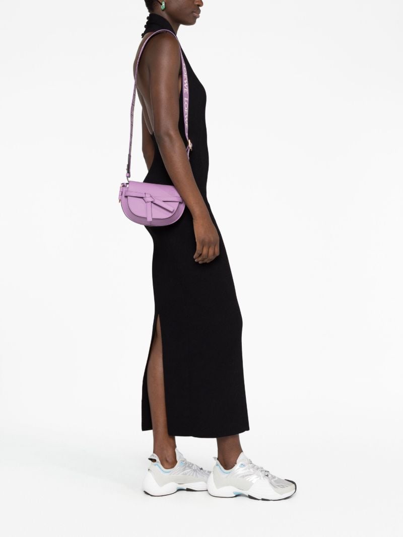 Purple Gate Mini Leather Cross-body Bag