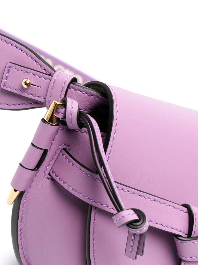Purple Gate Mini Leather Cross-body Bag