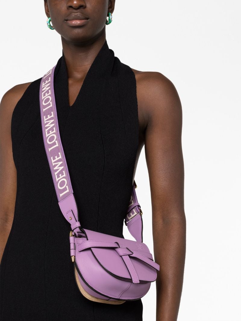 Purple Gate Mini Leather Cross-body Bag