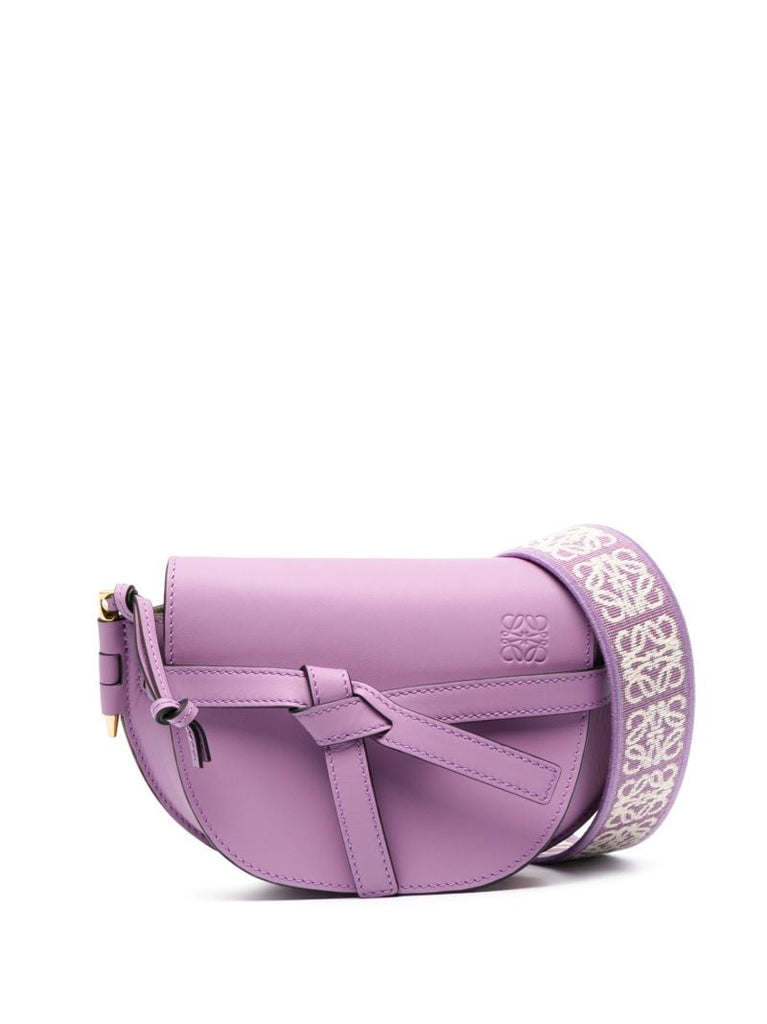 Purple Gate Mini Leather Cross-body Bag