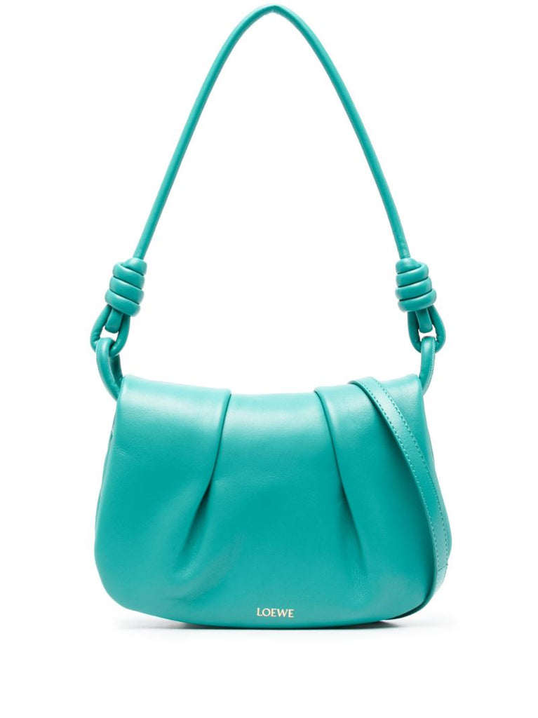 Green Paseo Leather Cross Body Bag