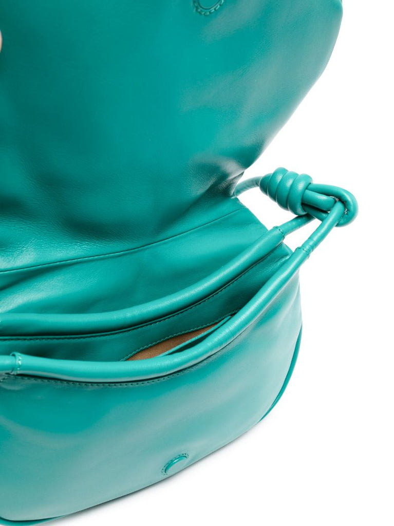 Green Paseo Leather Cross Body Bag
