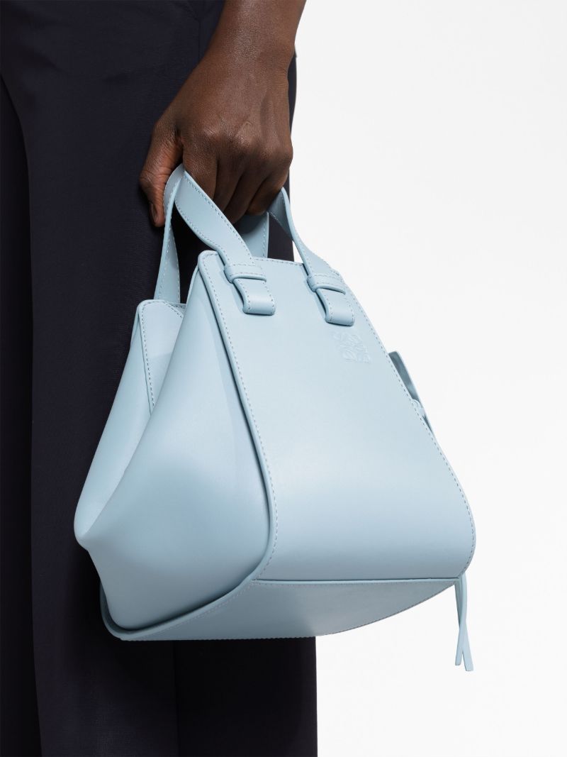 Blue Hammock Compact Leather Tote Bag