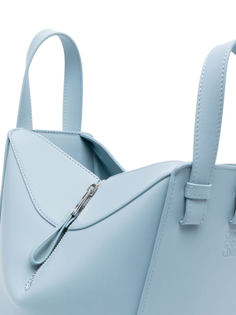 Blue Hammock Compact Leather Tote Bag