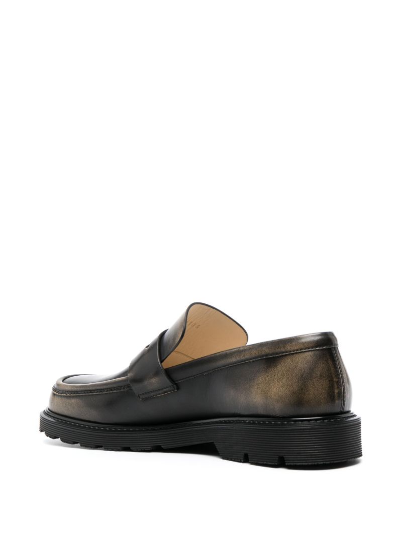 Brown Blaze Leather Loafers