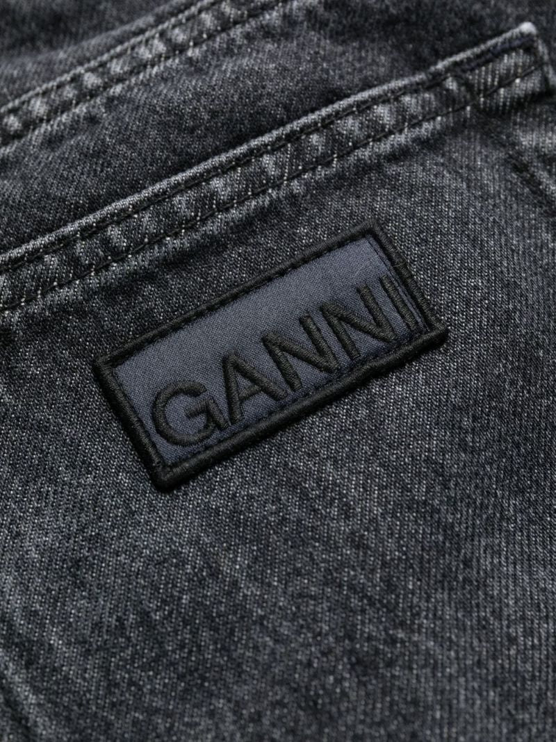 Black Lovy Straight-leg Jeans