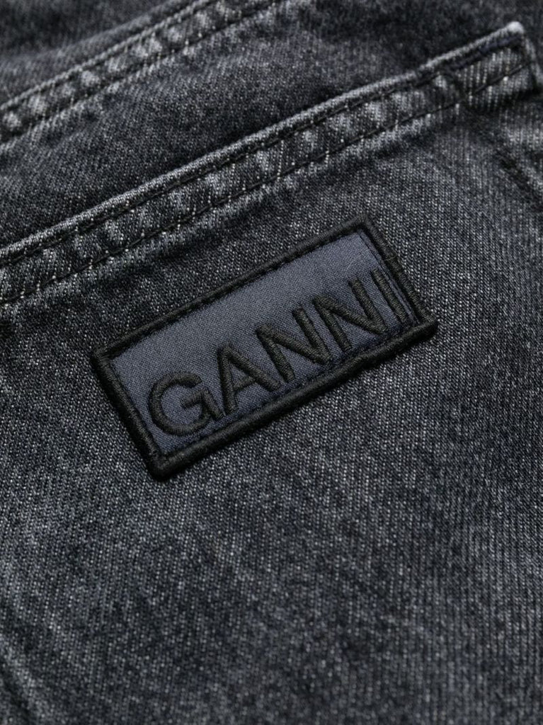 Black Lovy Straight-leg Jeans