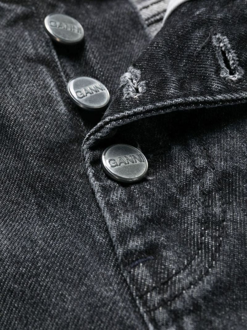 Black Lovy Straight-leg Jeans