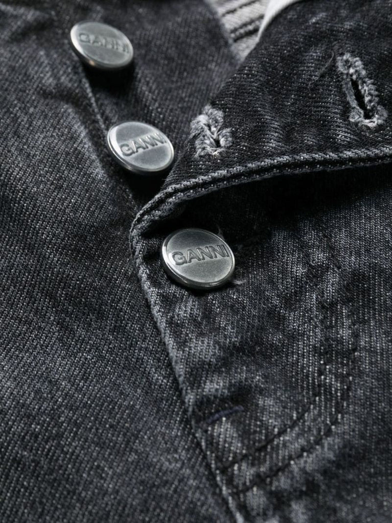 Black Lovy Straight-leg Jeans