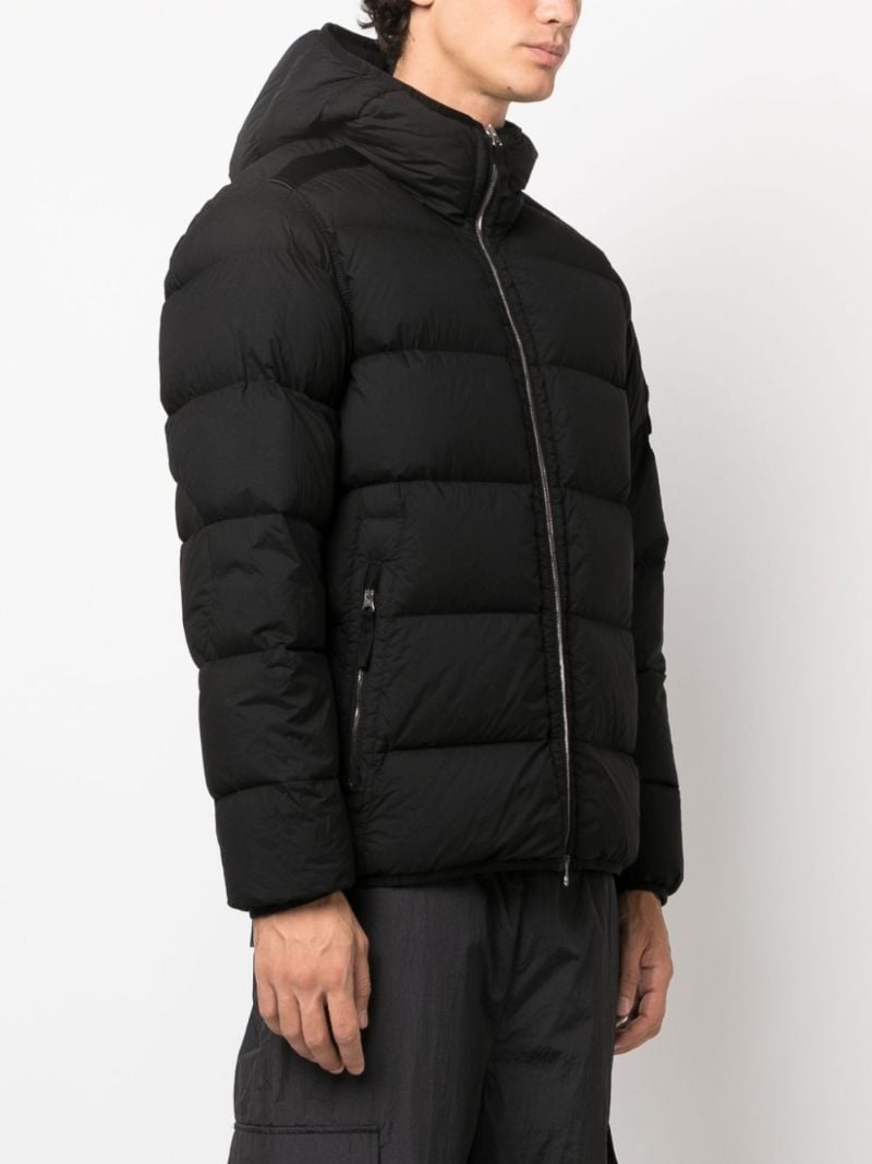 Black Seamless Tunnel Down-tc Jacket