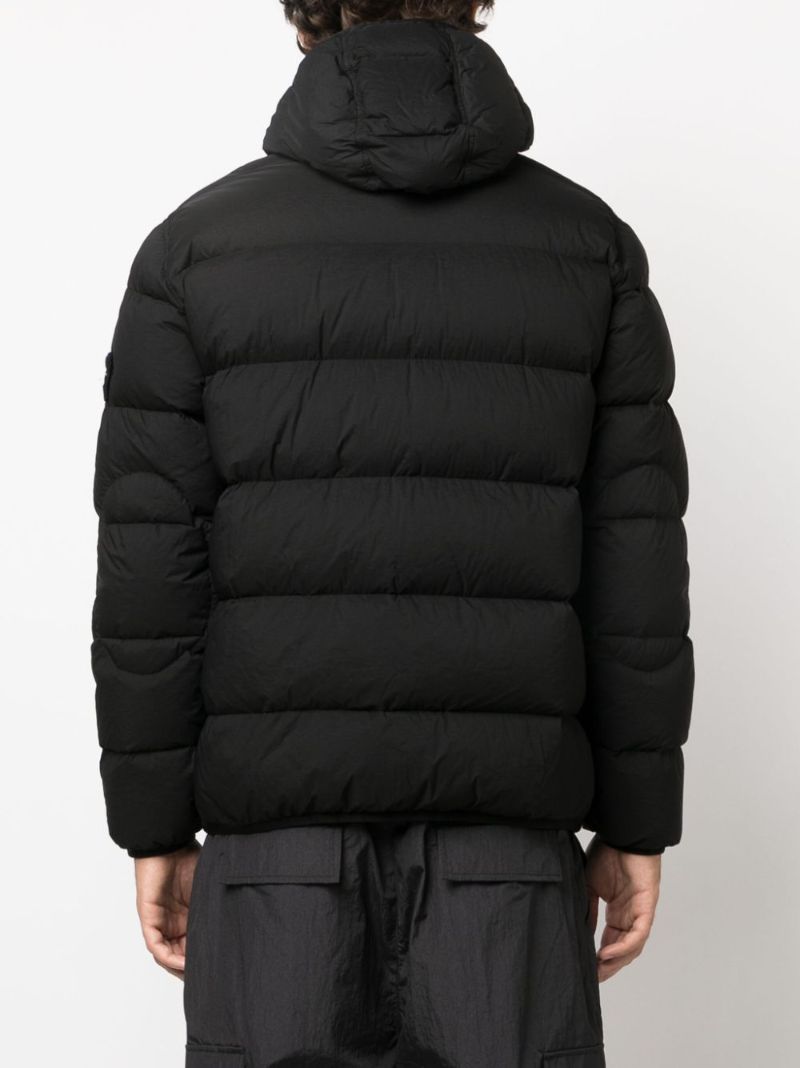 Black Seamless Tunnel Down-tc Jacket