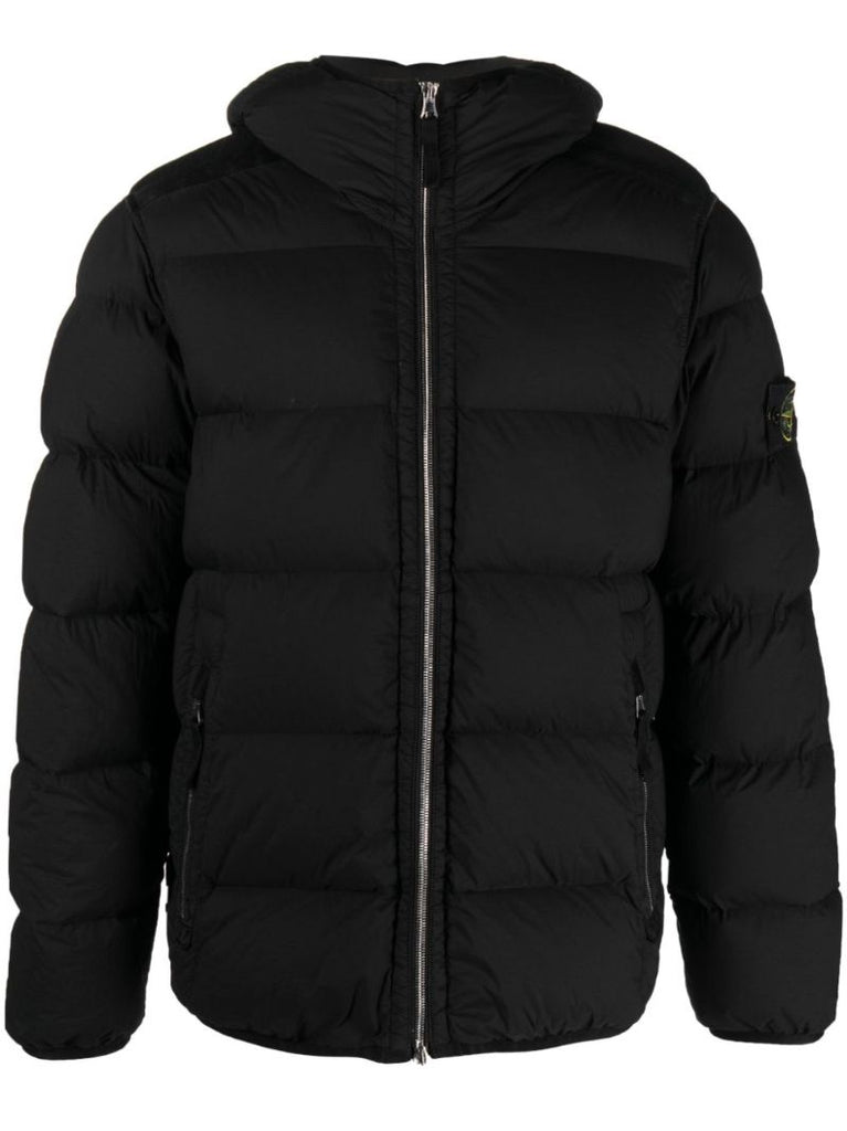 Black Seamless Tunnel Down-tc Jacket