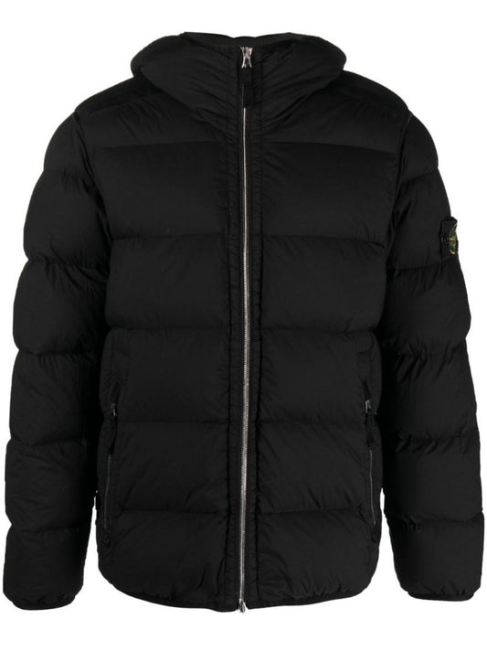 Black Seamless Tunnel Down-tc Jacket