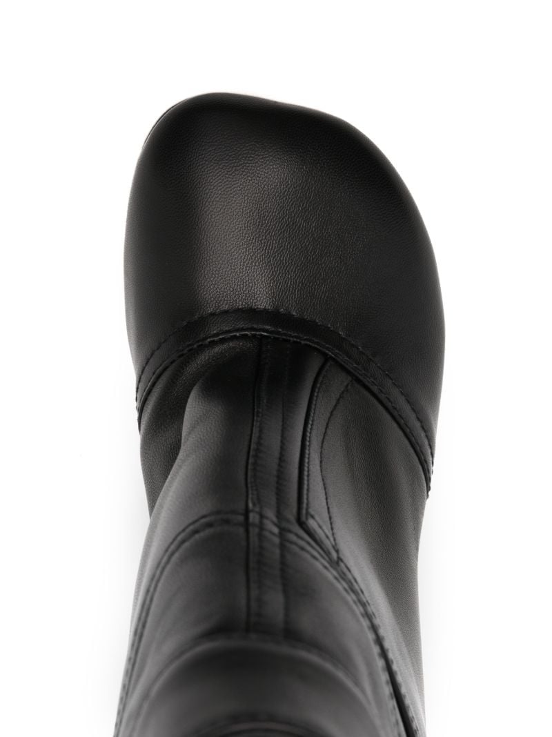 Black Toy 90 Leather Ankle Boots