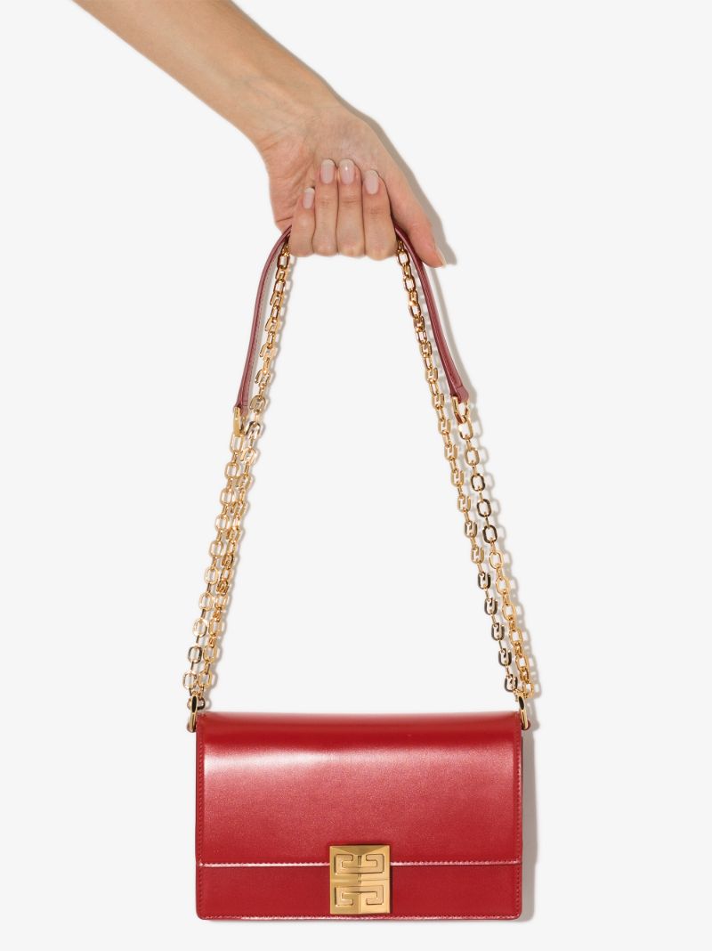Red 4g Leather Cross Body Bag