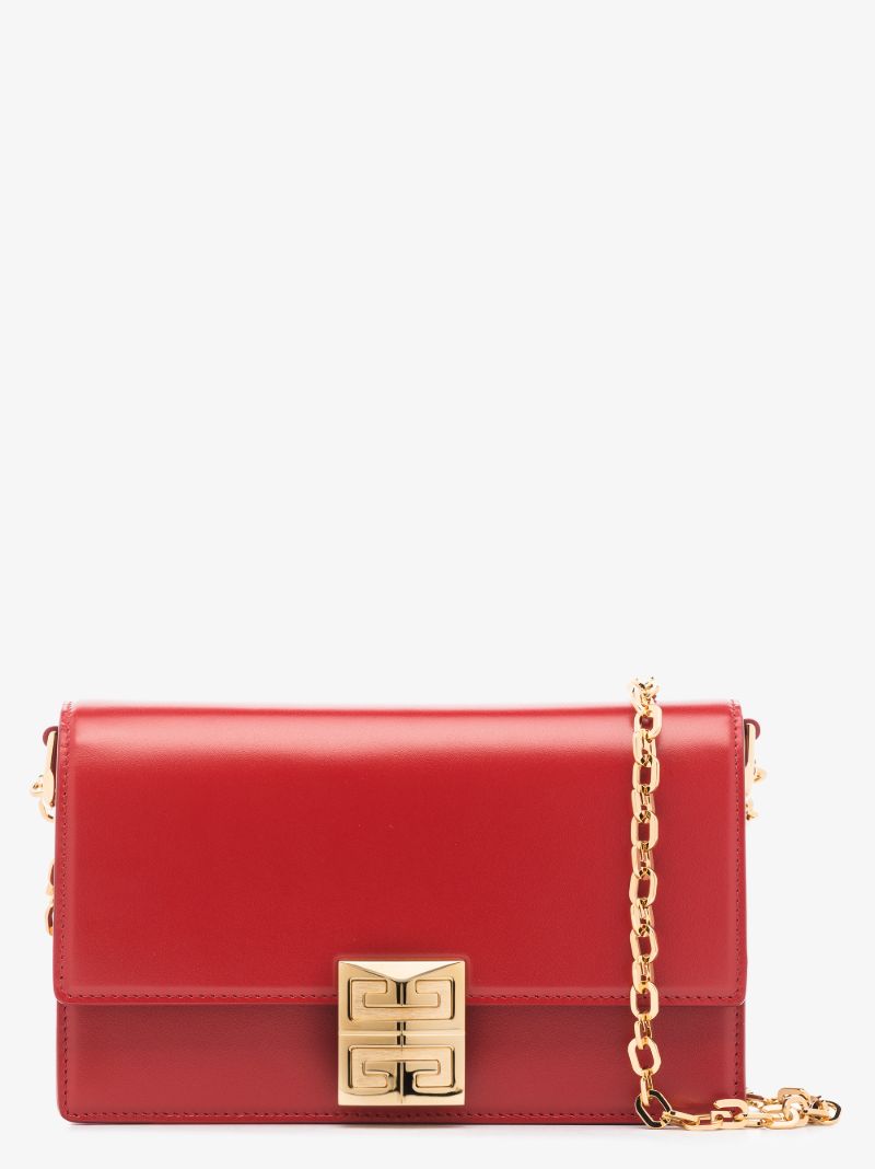 Red 4g Leather Cross Body Bag