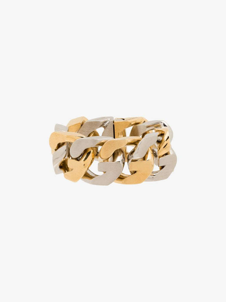 Gold and Silver-tone G Chain Bracelet