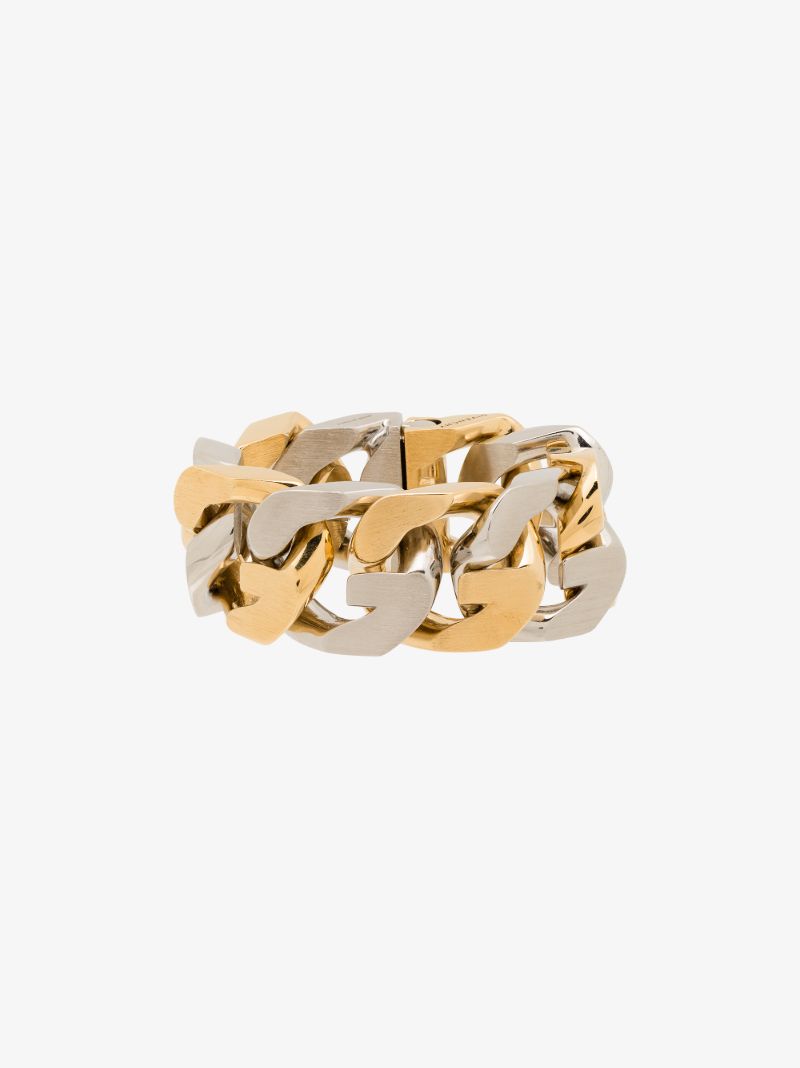Gold and Silver-tone G Chain Bracelet