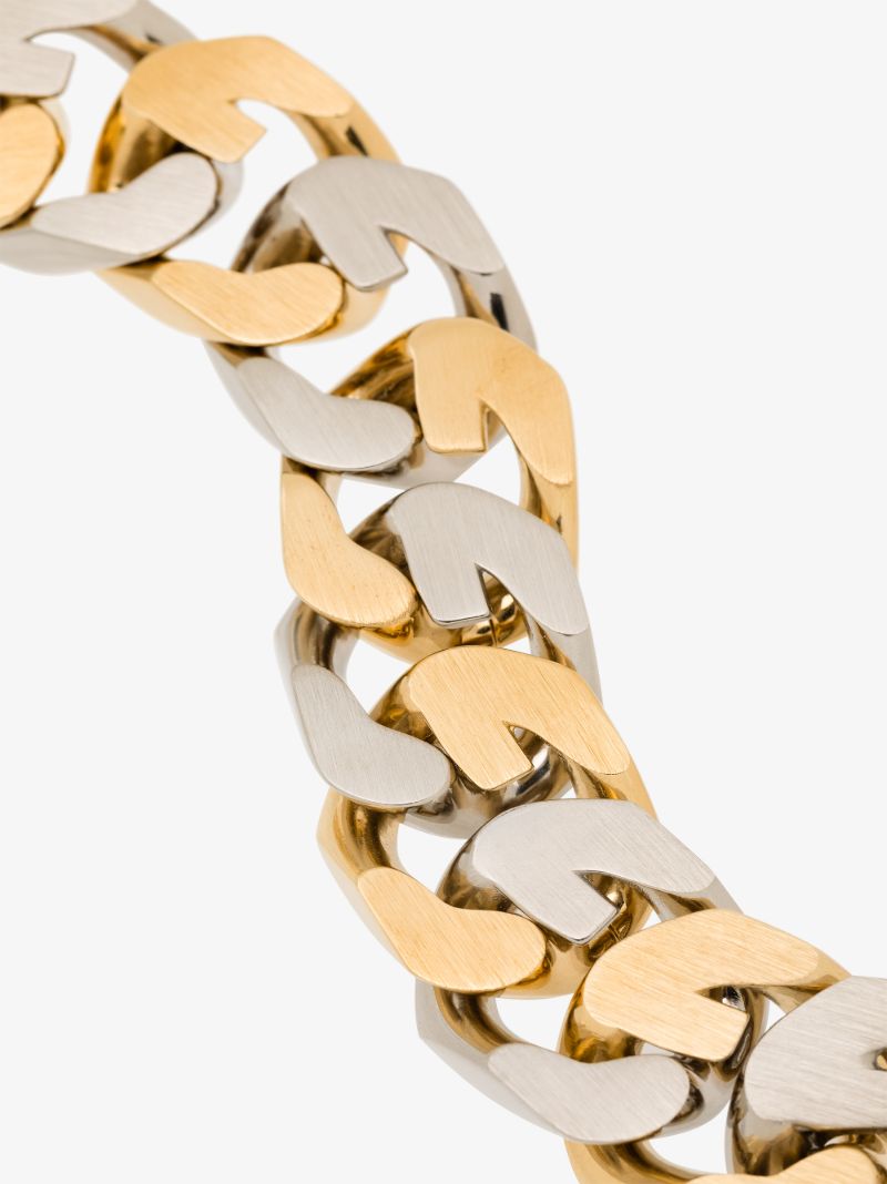 Gold and Silver-tone G Chain Bracelet