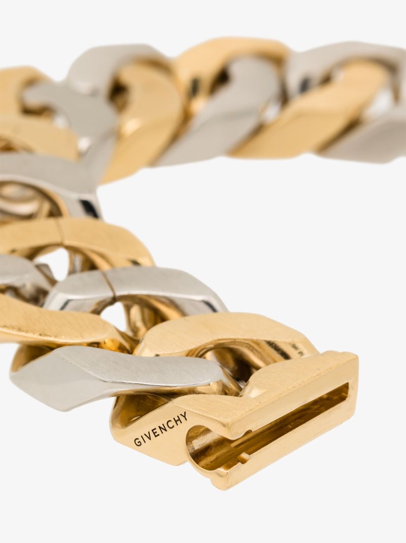 Gold and Silver-tone G Chain Bracelet