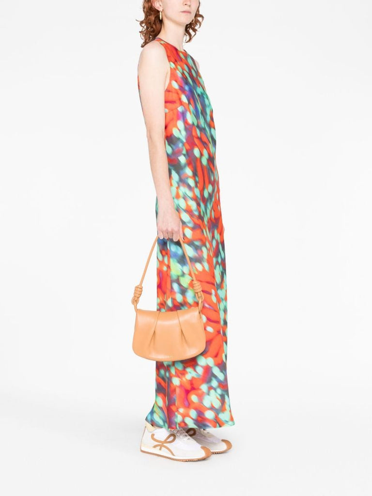 Neutral Paseo Leather Cross Body Bag