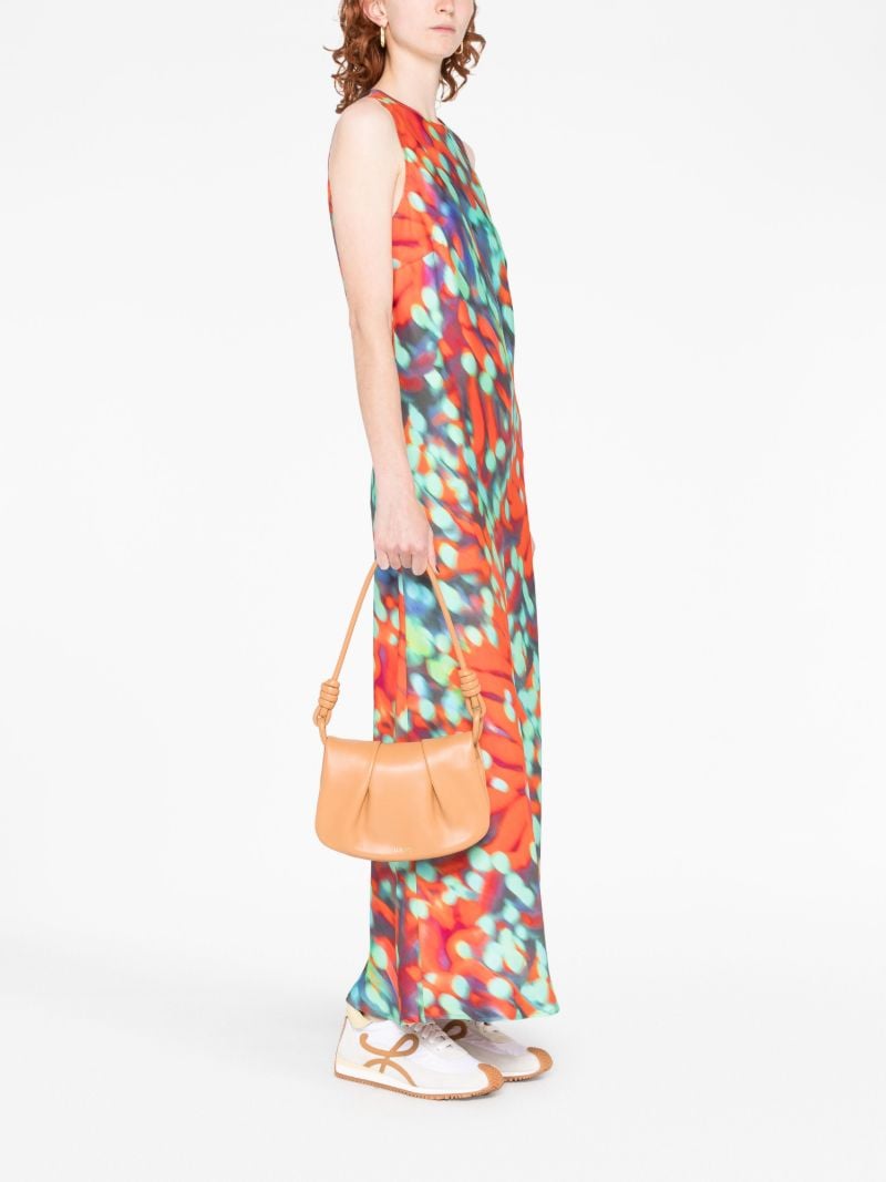 Neutral Paseo Leather Cross Body Bag