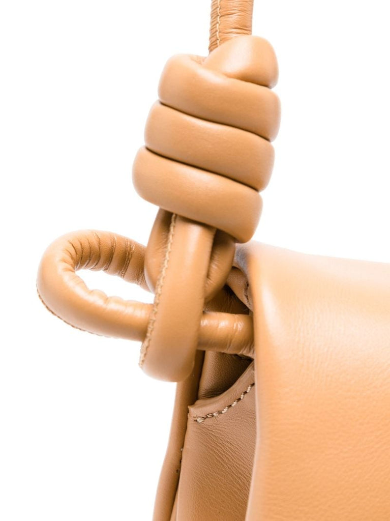 Neutral Paseo Leather Cross Body Bag
