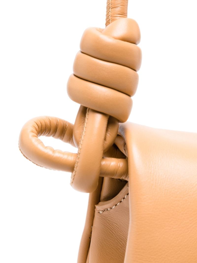 Neutral Paseo Leather Cross Body Bag