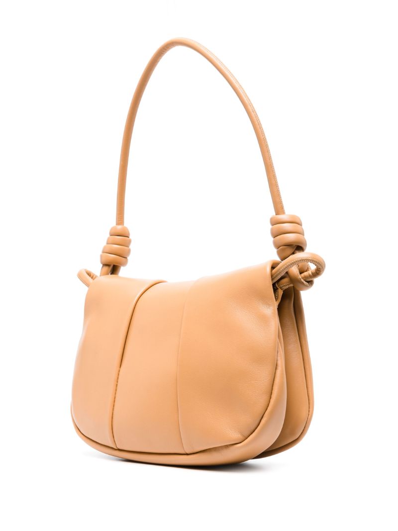 Neutral Paseo Leather Cross Body Bag