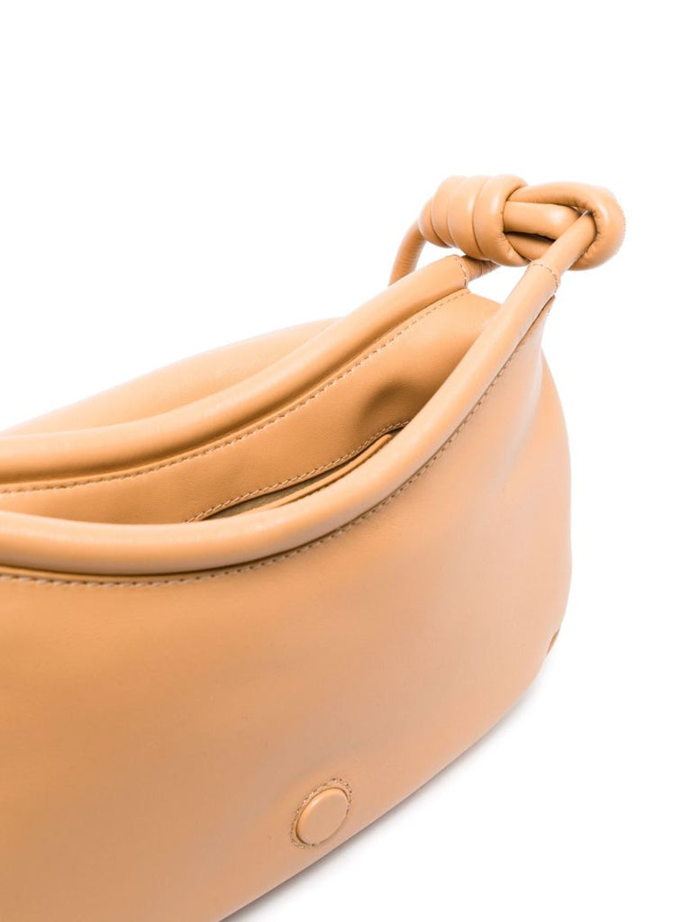 Neutral Paseo Leather Cross Body Bag