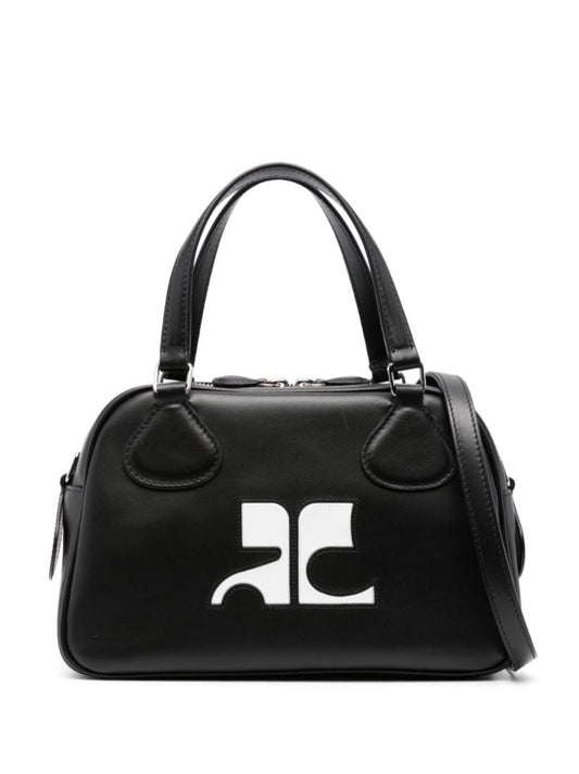 Black Reedition Leather Bowling Bag