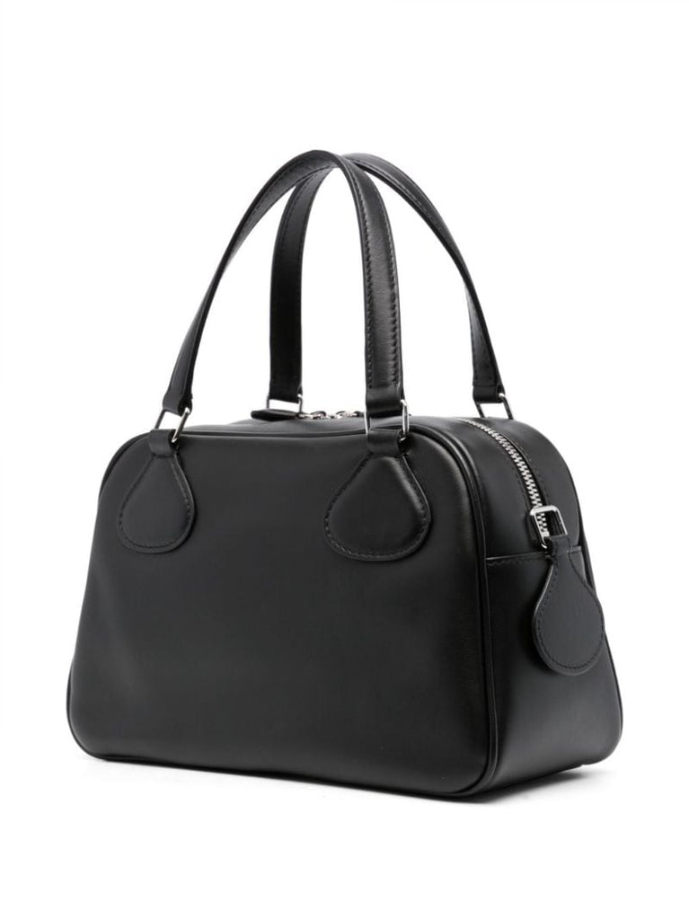 Black Reedition Leather Bowling Bag