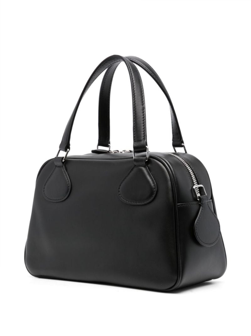 Black Reedition Leather Bowling Bag