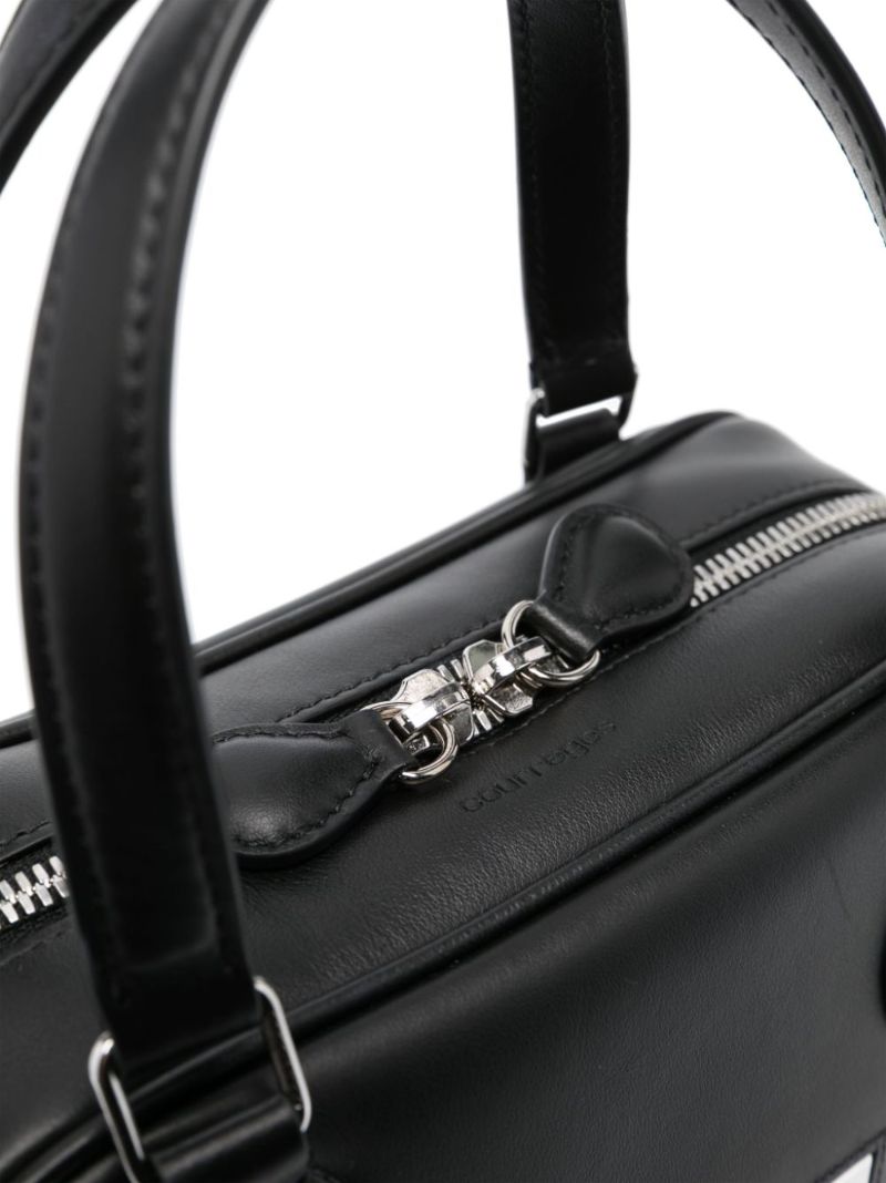 Black Reedition Leather Bowling Bag
