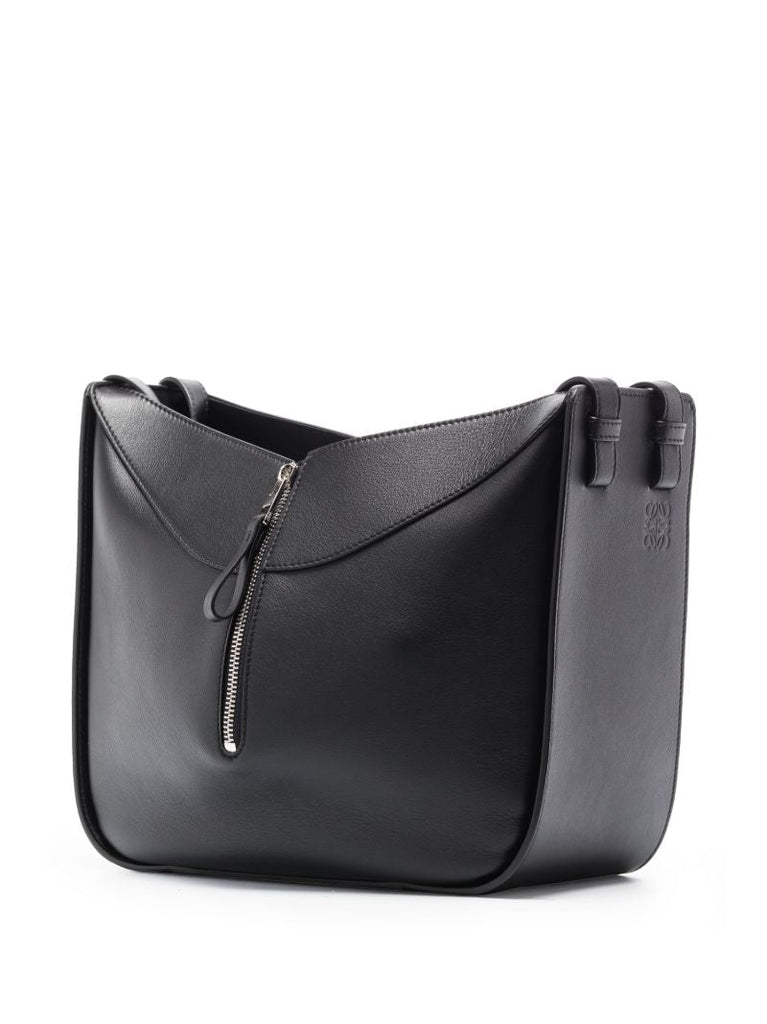 Black Hammock Small Leather Tote Bag