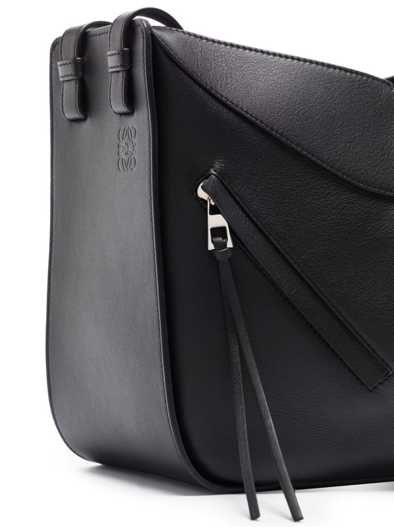 Black Hammock Small Leather Tote Bag
