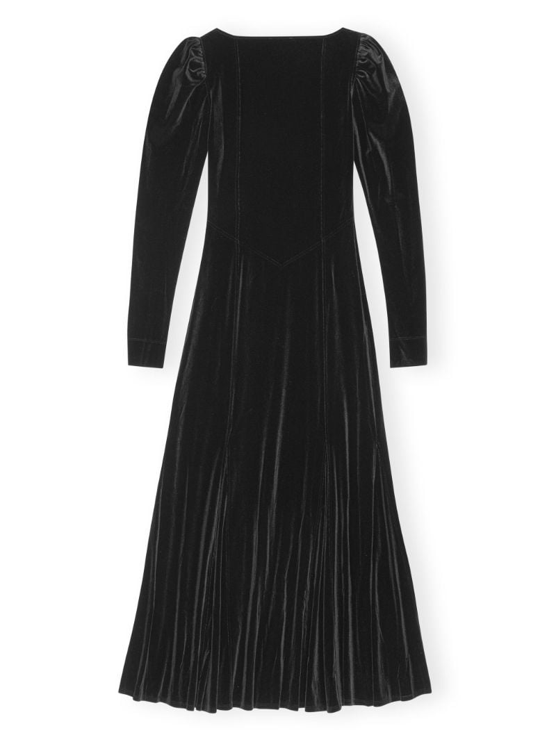 Black Square-neck Maxi Dress