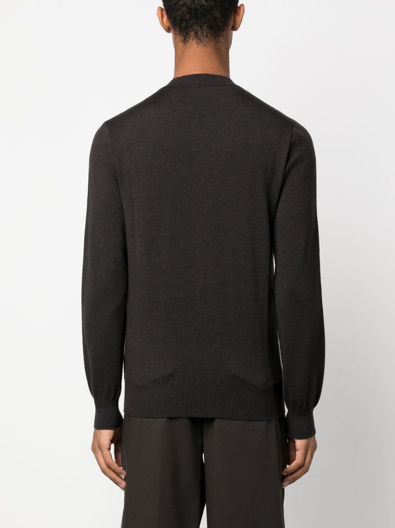Brown Ff-monogram Wool Sweater