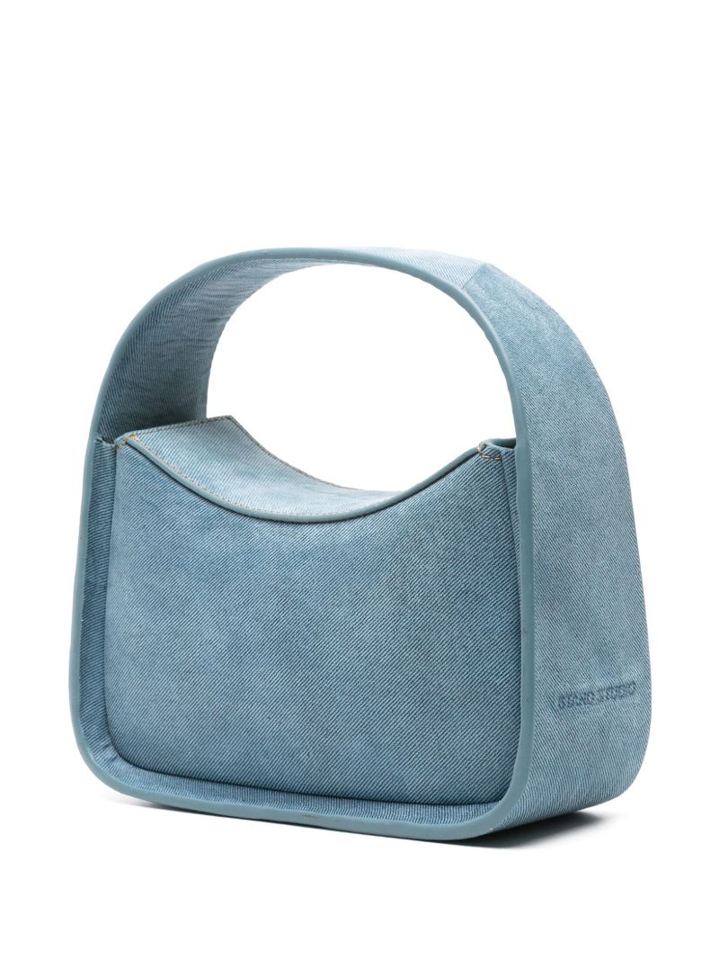 Blue Minnie Leather Tote Bag