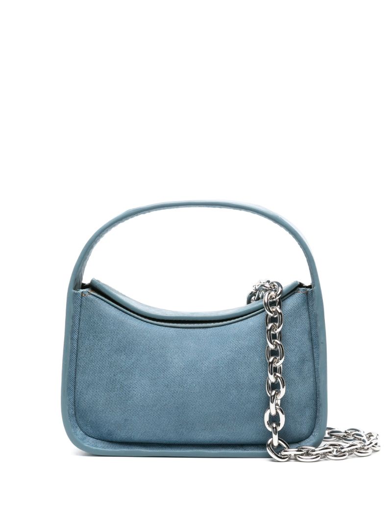 Blue Minnie Leather Tote Bag