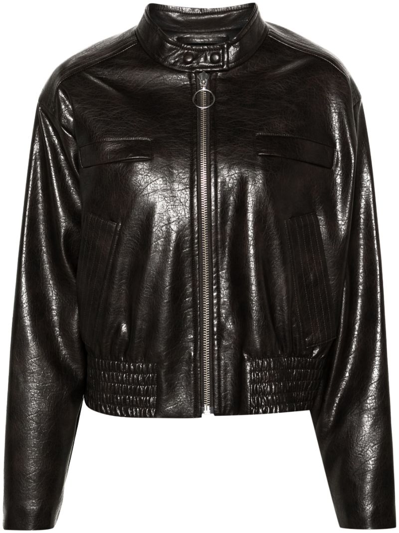 Brown Talulla Faux-leather Jacket