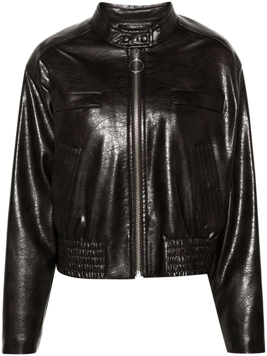 Brown Talulla Faux-leather Jacket