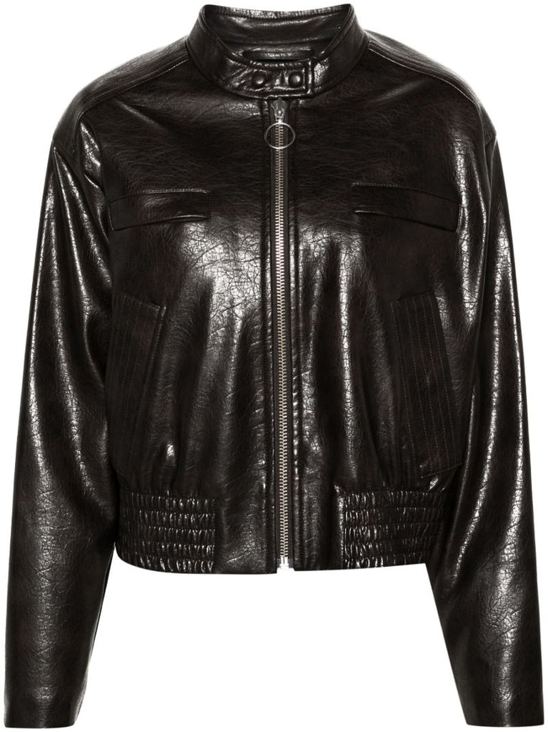 Brown Talulla Faux-leather Jacket