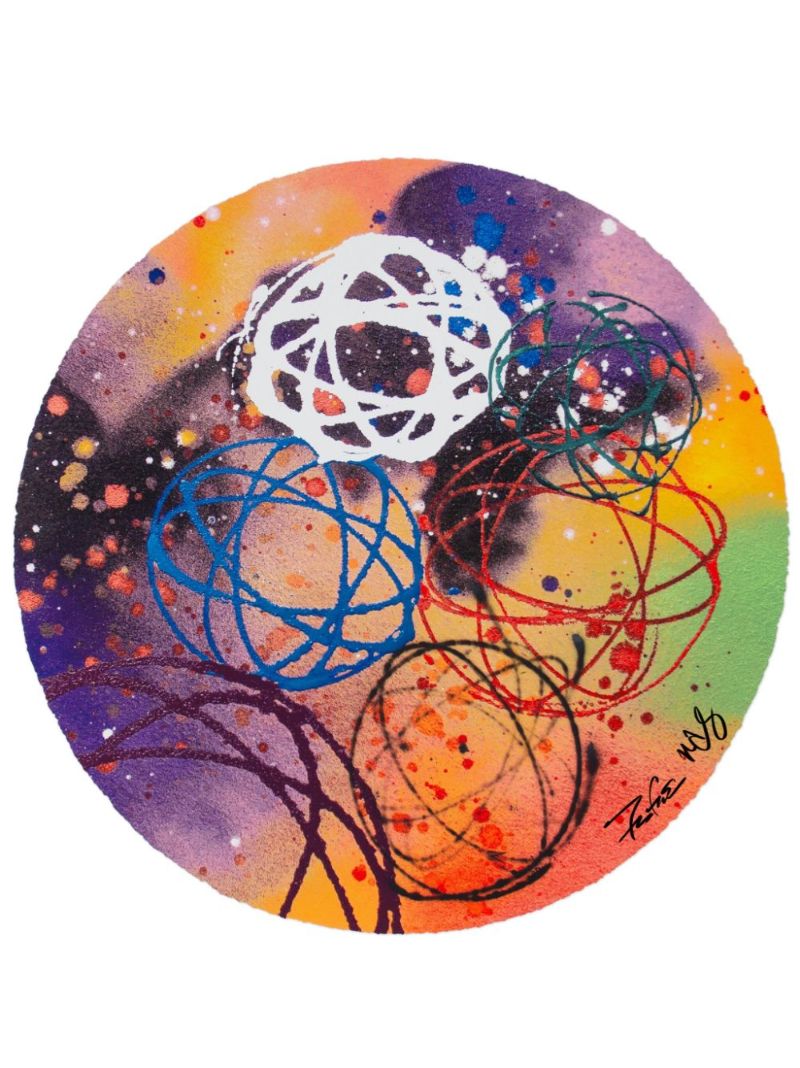 Multicolour Hip Hop 50 Nas X Futura Co-signed Art Print