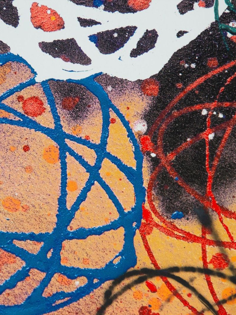 Multicolour Hip Hop 50 Nas X Futura Co-signed Art Print